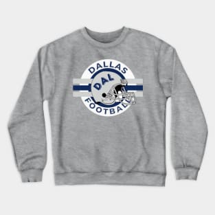 Dallas Football Vintage Style Crewneck Sweatshirt